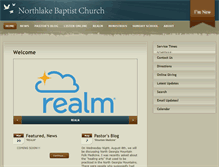 Tablet Screenshot of northlakebaptist.org